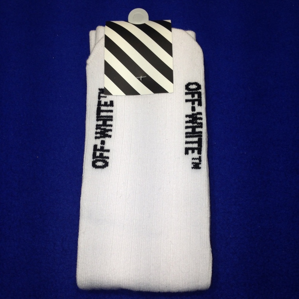 2 Pair Of Off White Socks c/o Virgil Abloh - Picture 4 of 4
